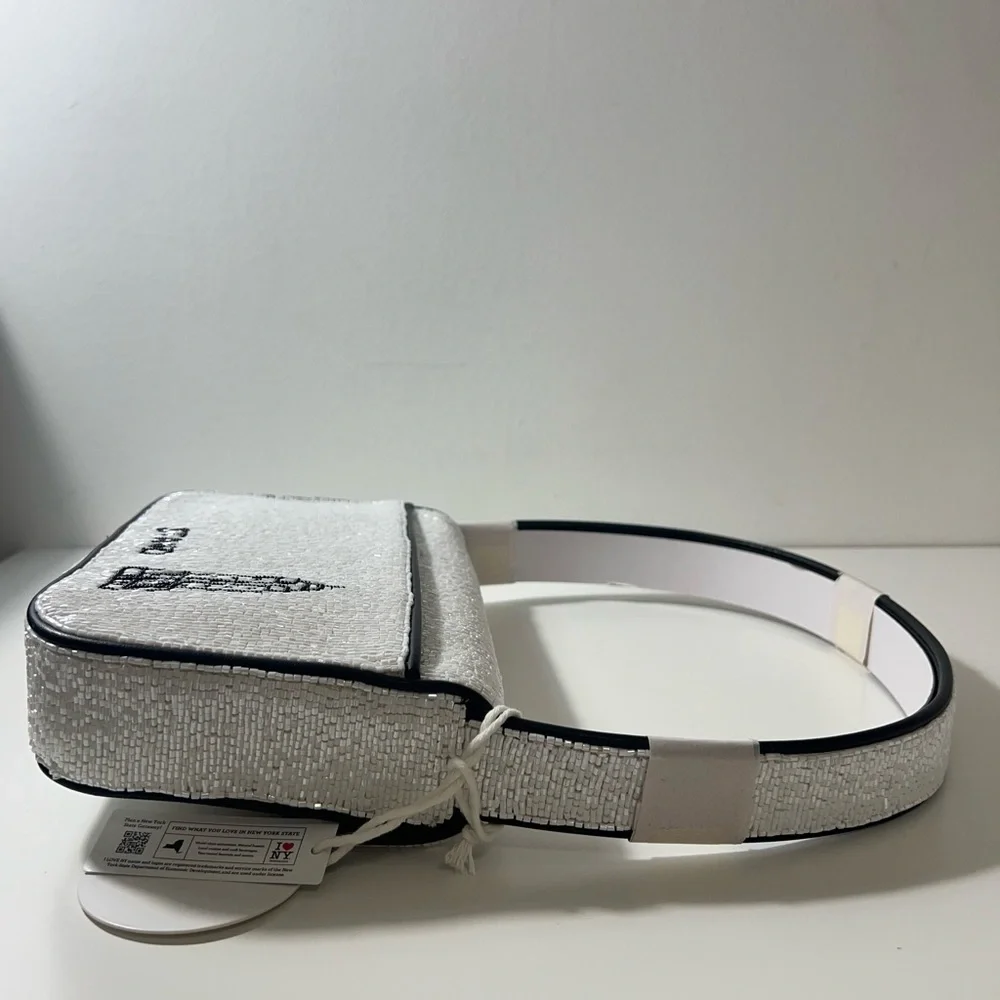 Staud I Love NY Tommy Viral Beaded Shoulder Bag Purse Handbag - Picture 10 of 12